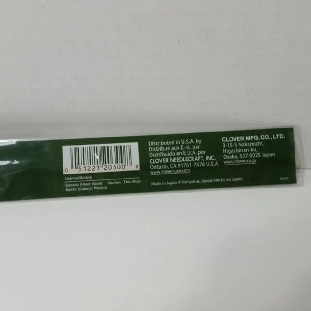 Clover Takumi Bamboo Knitting Needles US 0 13inch